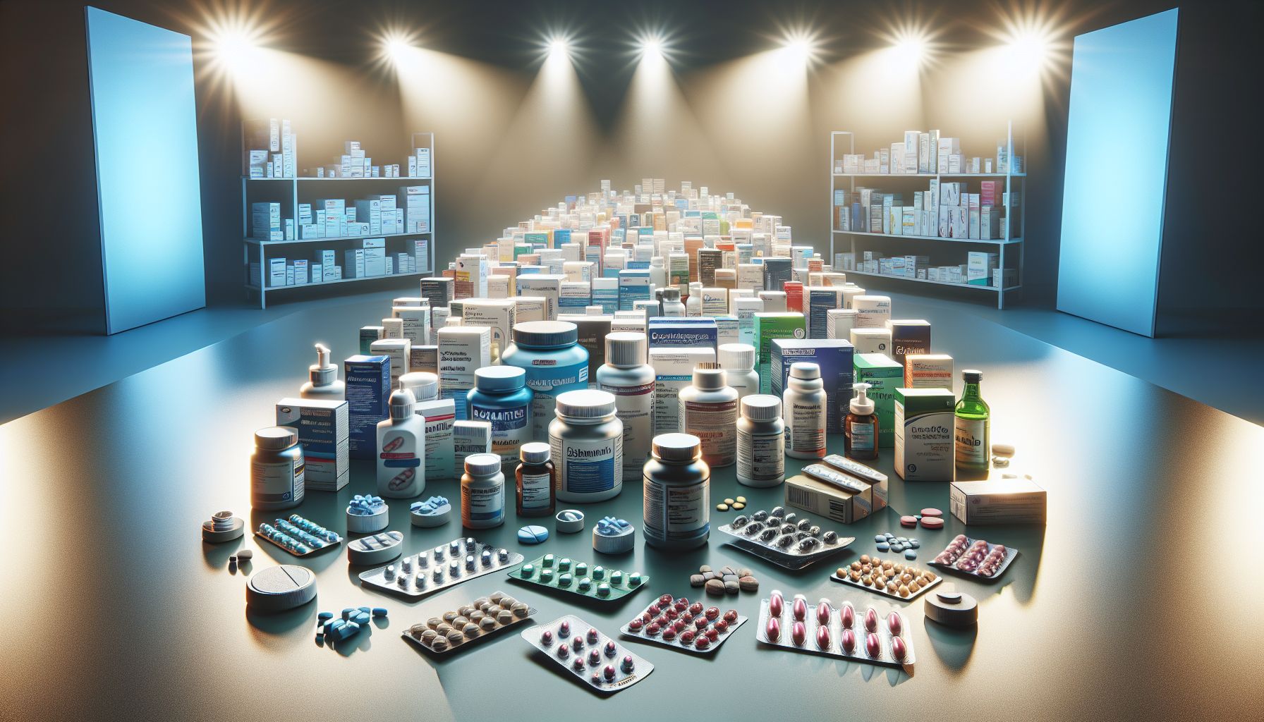 Illustration showing over-the-counter ED remedies, including herbal supplements, topical creams, and lifestyle tips.